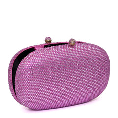 Sparkle Oval Stone Clutch - 129