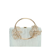 Metal Handle Acrylic Clutch – 504