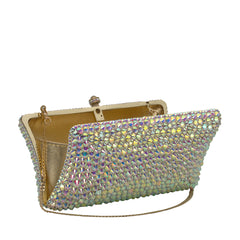 Metal Crystal Clutch - 143
