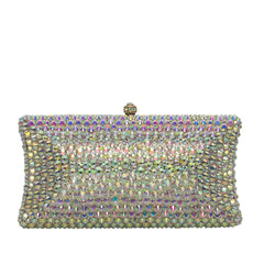 Metal Crystal Clutch - 143