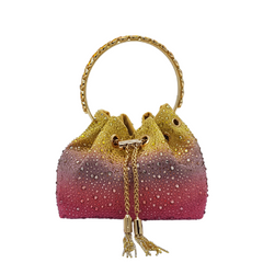 Multi-Color Bling Small Polti Handle Bag - 604
