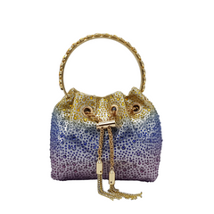 Multi-Color Bling Small Polti Handle Bag - 604