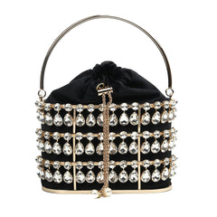 Hanging Stones Cage Clutch – 303