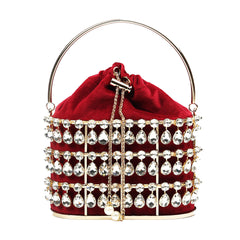 Hanging Stones Cage Clutch – 303