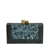 Acrylic Marble Clutch - 505