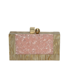 Acrylic Marble Clutch - 505