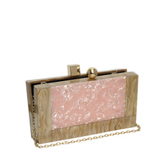 Acrylic Marble Clutch - 505