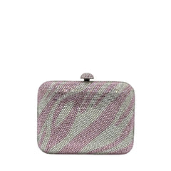 Mini Double Shade Square Crystal Clutch - 166