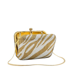 Mini Double Shade Square Crystal Clutch - 166