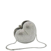 Crystal Mini Heart Clutch - 199