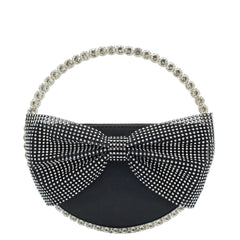 Round Handle Bow Clutch Bag - 231