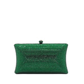 Rectangular Shape Crystal Clutch - 164