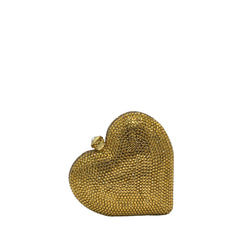 Crystal Mini Heart Clutch - 911