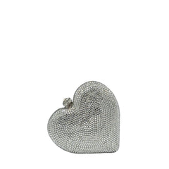 Crystal Mini Heart Clutch - 911
