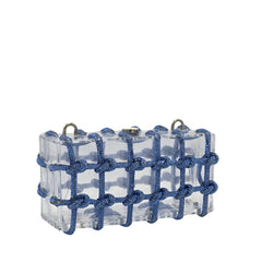 Crystal Clear Acrylic Mesh Clutch - 510