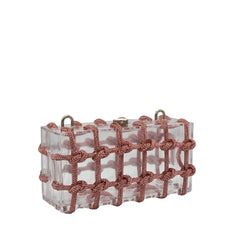 Crystal Clear Acrylic Mesh Clutch - 510