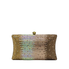 Rectangular Shape Crystal Clutch - 164