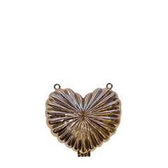 Classic Metal Heart Shell Clutch – 237