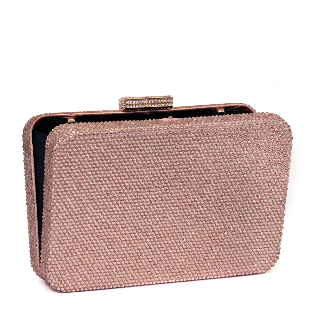 Sparkle Rectanglular Stone Clutch - 806