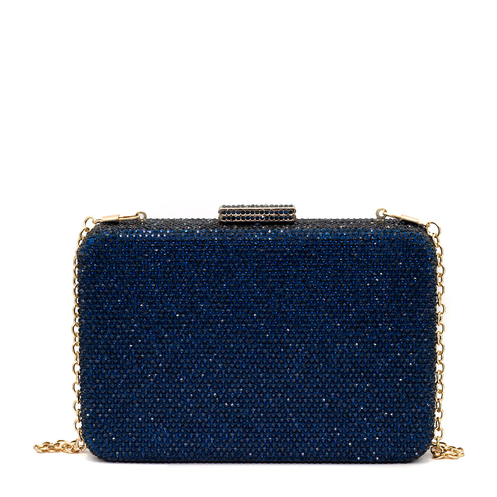 Sparkle Rectanglular Stone Clutch - 806