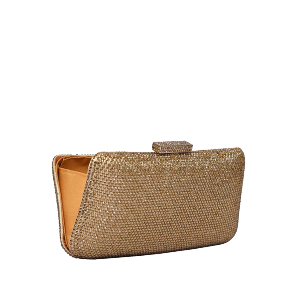 Sparkle Rectangular Stone Clutch – 805