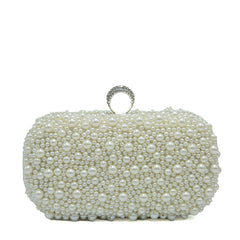 Pearl Beaded Clutch - 203