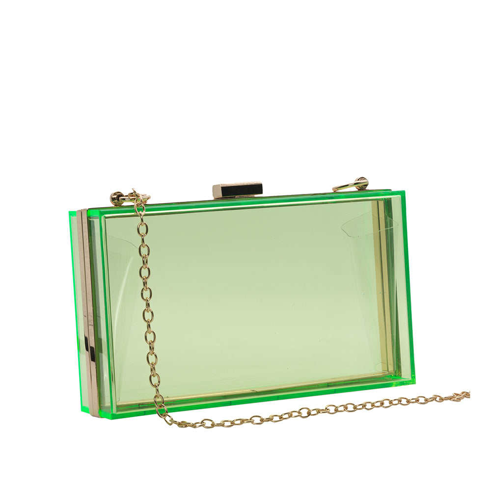 Transparent Acrylic Clutch - 506