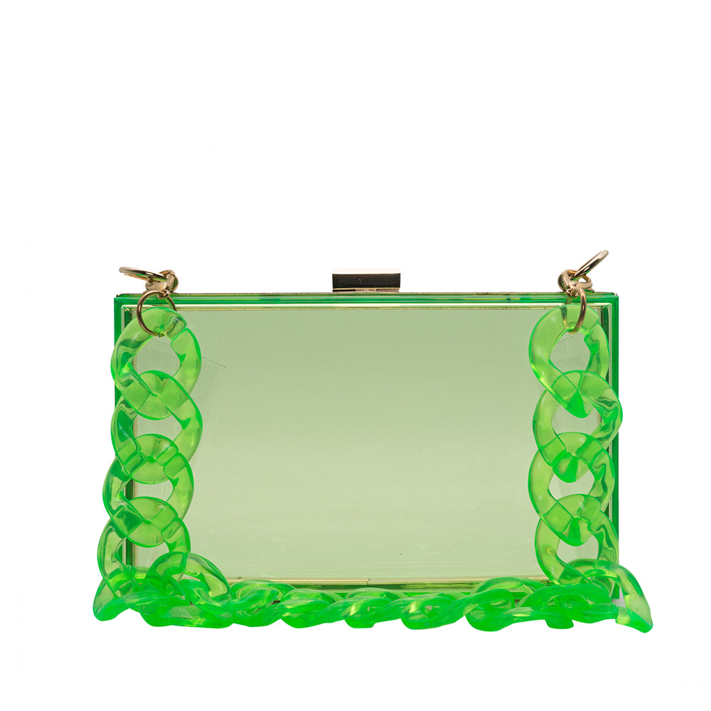 Transparent Acrylic Clutch - 506