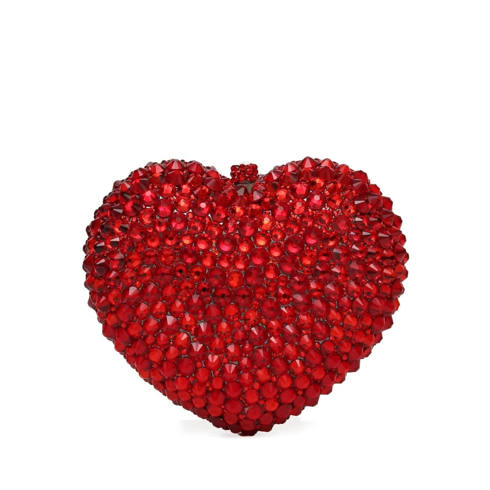 Heart Crystal Clutch-117