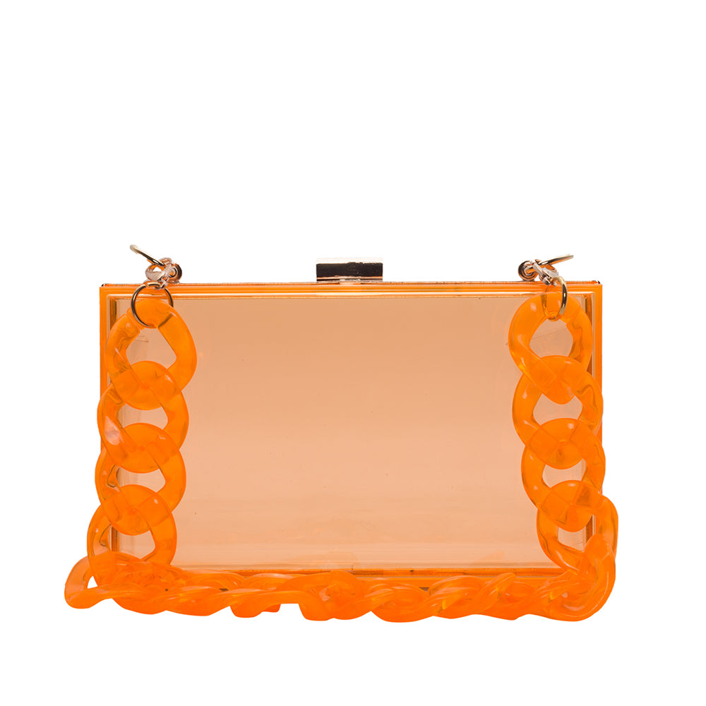 Transparent Acrylic Clutch - 506