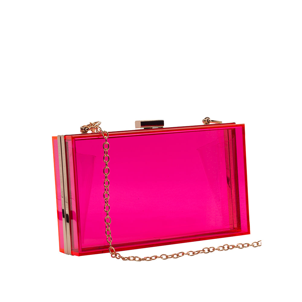 Transparent Acrylic Clutch - 506