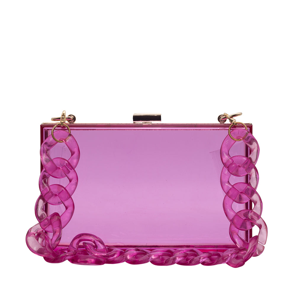 Transparent Acrylic Clutch - 506