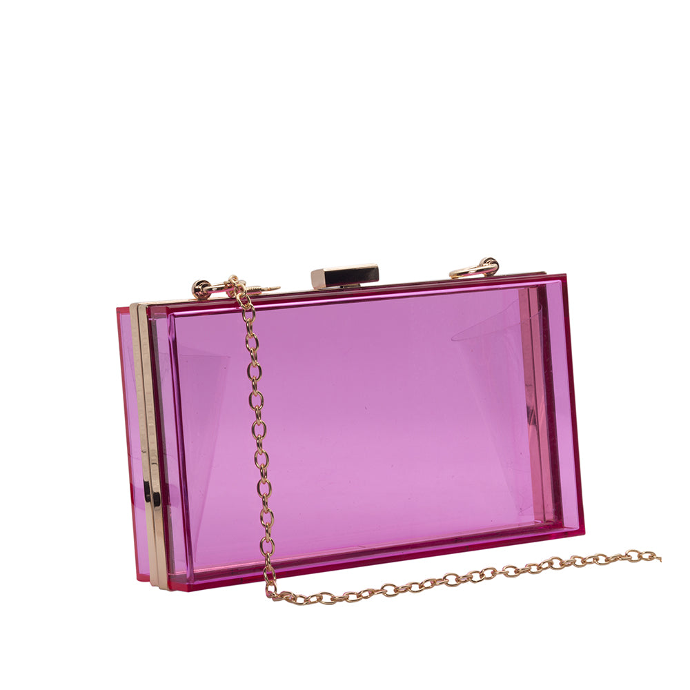 Transparent Acrylic Clutch - 506