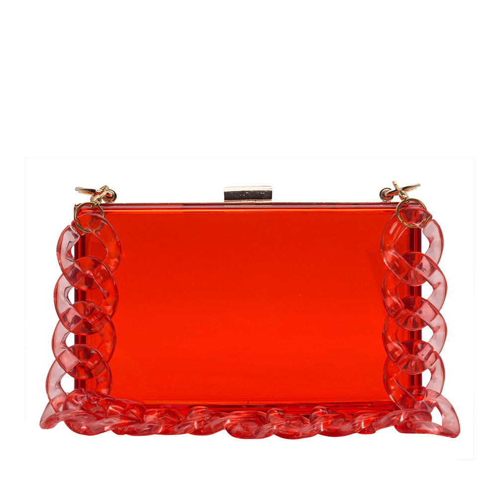 Transparent Acrylic Clutch - 506