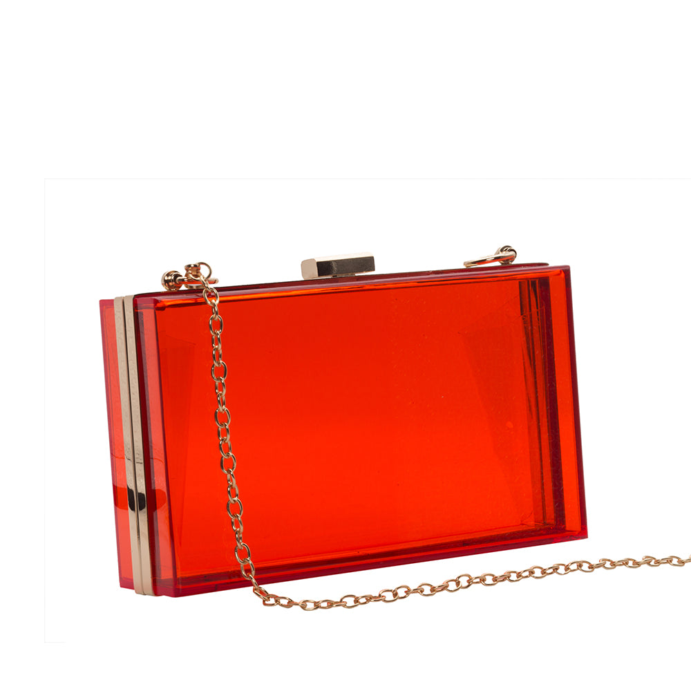 Transparent Acrylic Clutch - 506