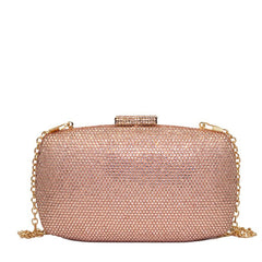 Sparkle Oval Rectangle Stone Clutch – 131