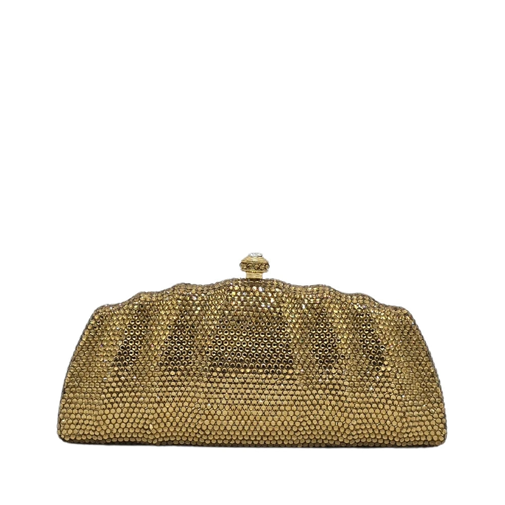 Crystal Metal Clutch - 167