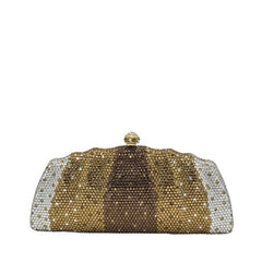 Crystal Metal Clutch - 167