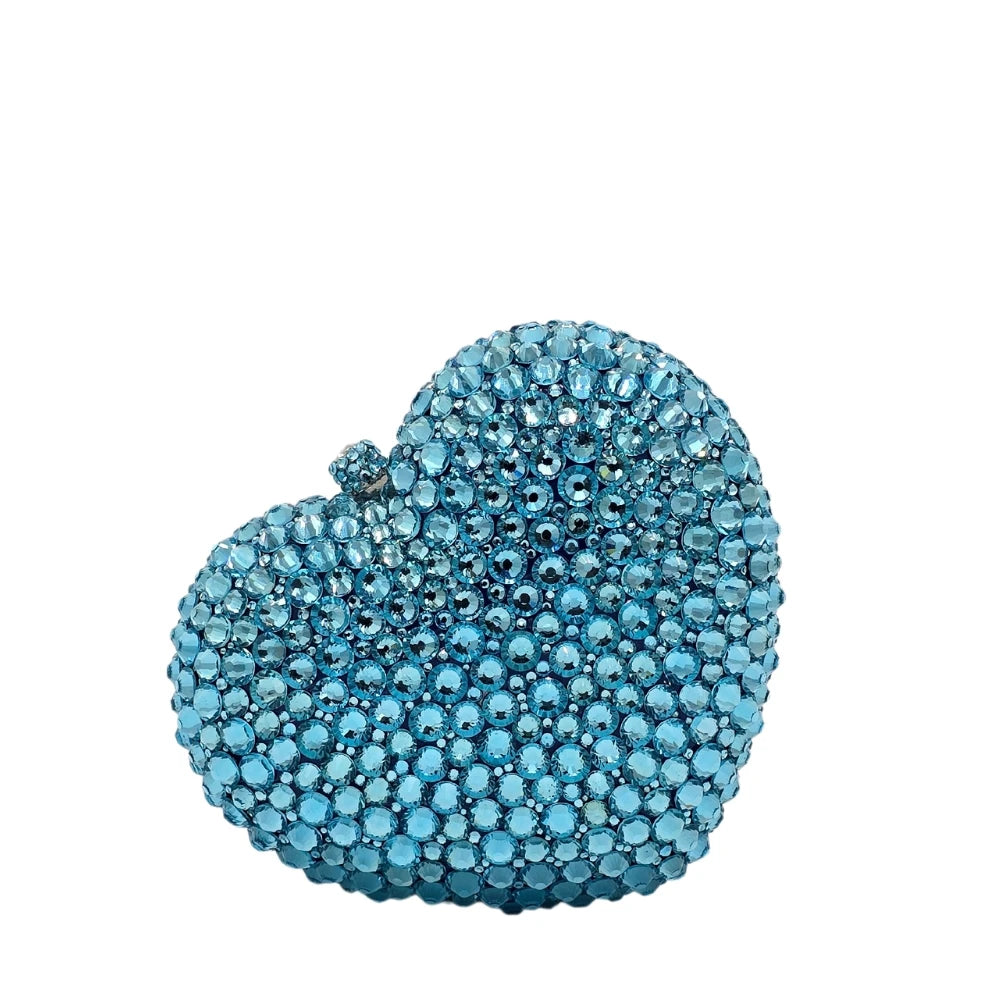 Heart Crystal Clutch-117