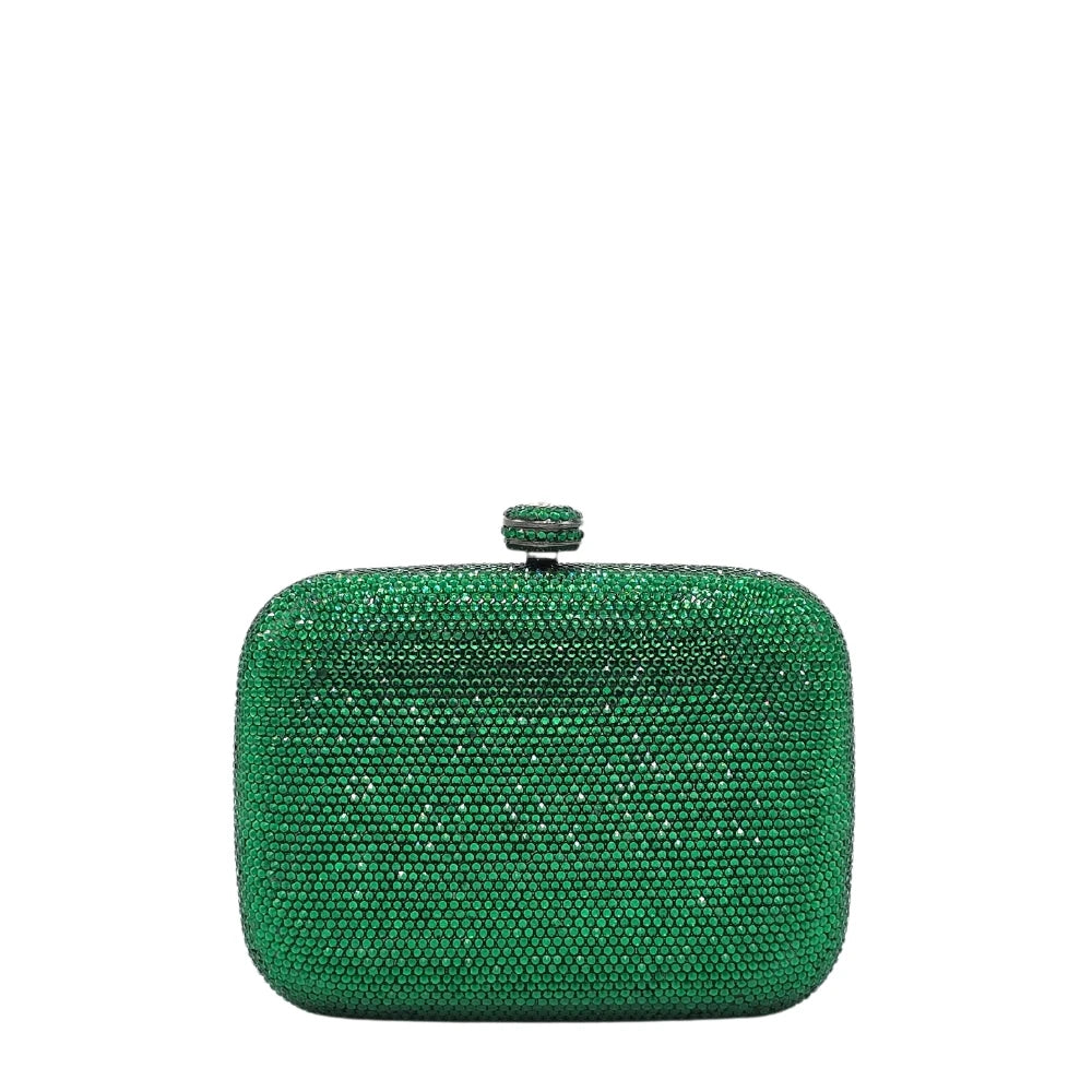 Mini Square Crystal Clutch - 174