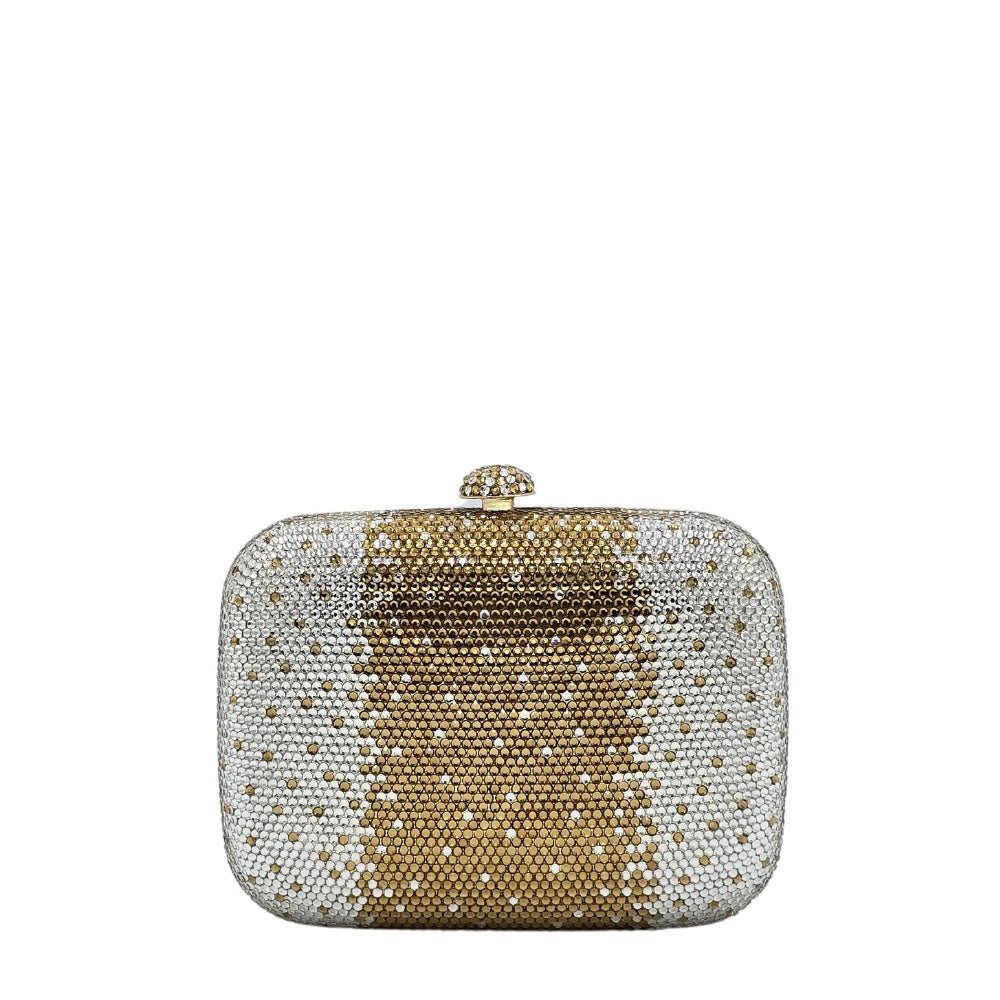 Mini Square Crystal Clutch - 174