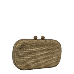 Sparkle Small  Oval Rectangular Stone Clutch – 804