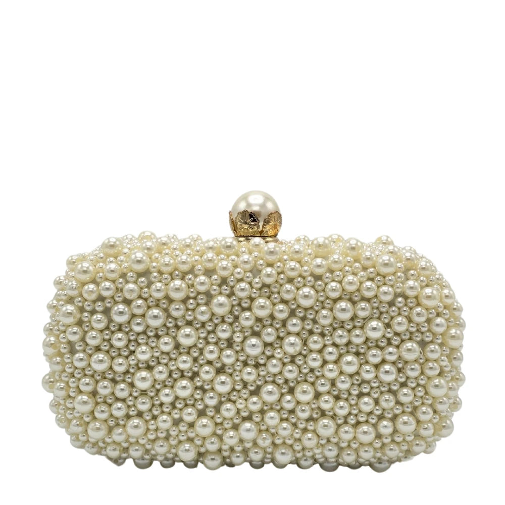 Pearl Beaded Clutch - 233