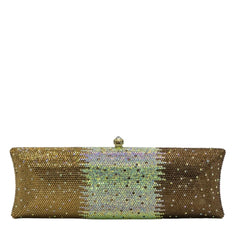 Long Rectangular Crystal Clutch - 908