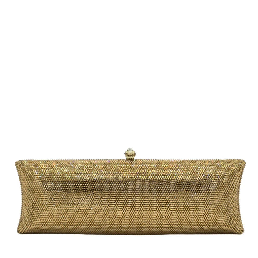 Long Rectangular Crystal Clutch - 908