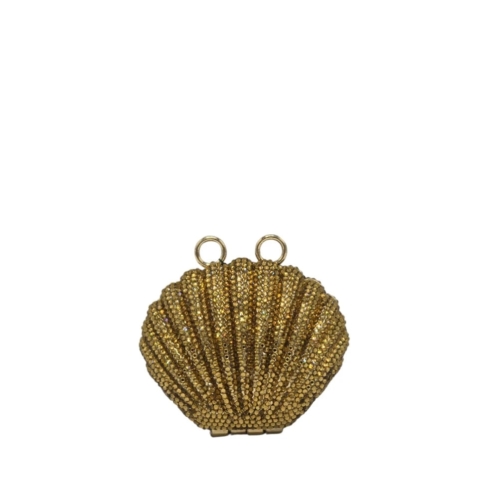 Crystal Mini Seashell Clutch - 918