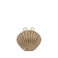 Crystal Mini Seashell Clutch - 918