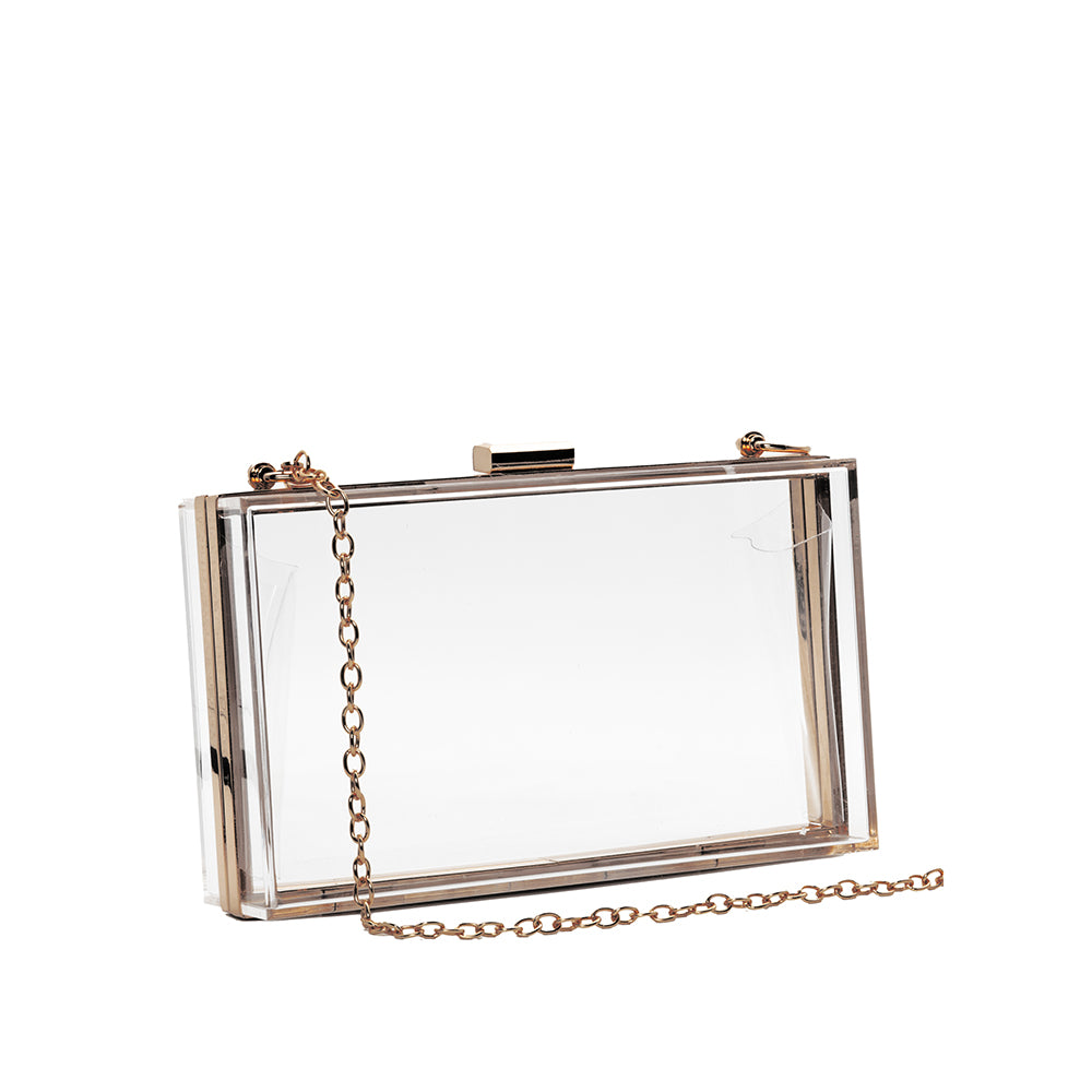 Transparent Acrylic Clutch - 506