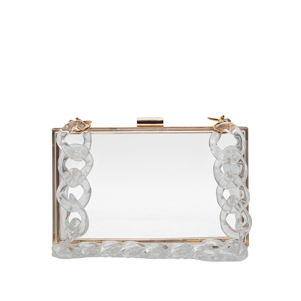 Transparent Acrylic Clutch - 506