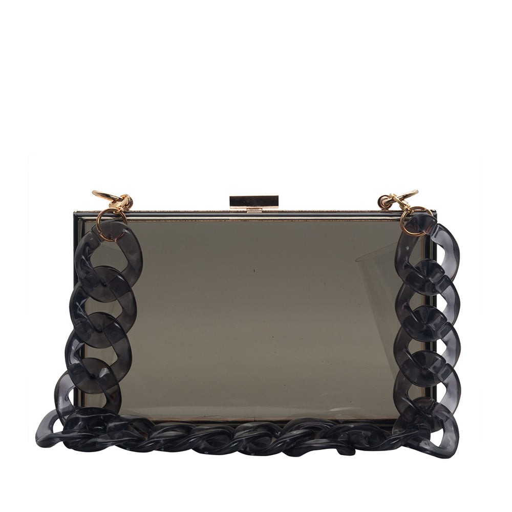 Transparent Acrylic Clutch - 506